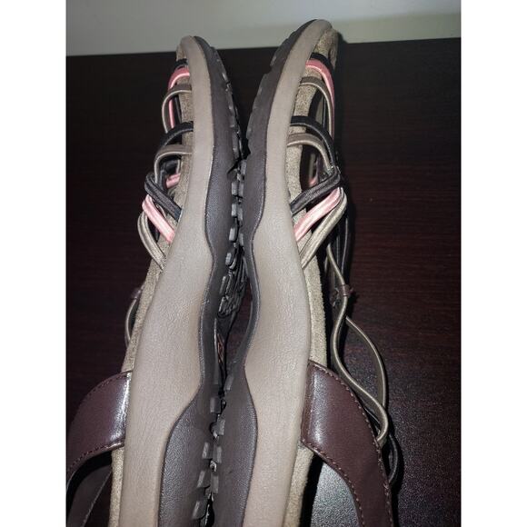 Skechers Women's Slingback Sandals 9 Skechers Reggae Slim – Slip Spliced Brown - Picture 7 of 12